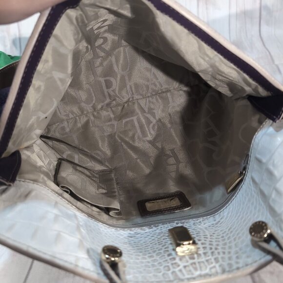 Furla Purple Piper Lux Leather Crossbody Turnlock Women's Shoulder Handbag - Picture 9 of 12